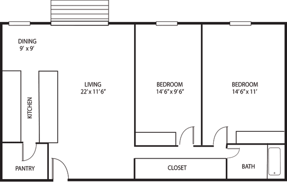 Hampshire Floor Plan at Lou Park, St. Louis Park, MN