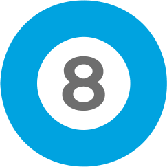 8 ball vector representing Game Room at Altis Blue Lake Apartments in Lake Worth, FL