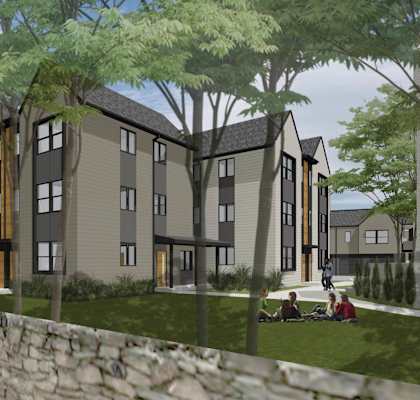 Primary View of the Building Rendering at Reserve Overlook, Integrity Realty Group, Cleveland