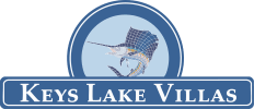 the logo of keys lake villas of key largo