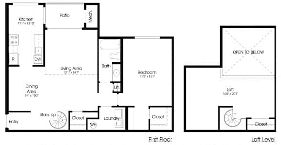 1BR 1BA_1125sf at The Greens at Columbia, Maryland, 21044