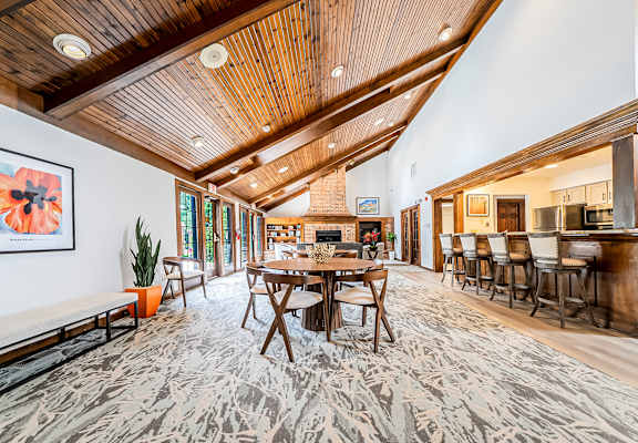 Clubhouse With Kitchen at Hunt Club Apartments, Apartments, Copley, OH
