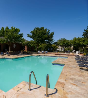 Resort inspired pool at Reflection Cove Apartments, Manchester, MO, 63021