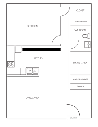  Floor Plan 1 Bedroom/1 Bathroom B