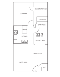  Floor Plan 1 Bedroom/1 Bathroom A