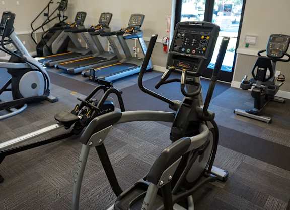 Getting a cardio workout is no sweat with treadmills, ellipticals, spin bikes, and stair climbers in the fitness center.
