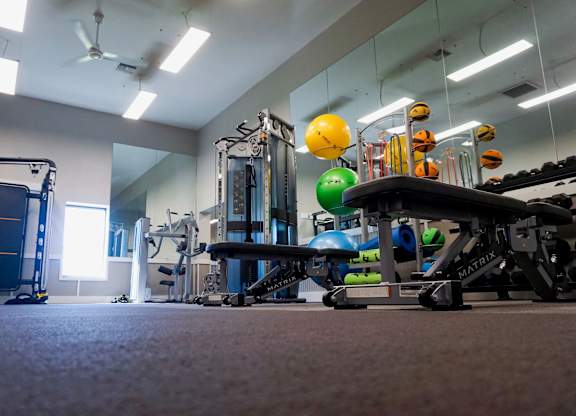 With 24 hour access, the fitness center is convenient for any schedule.