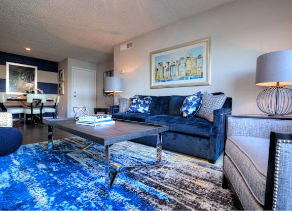 Spacious living rooms are offered in all apartment homes.
