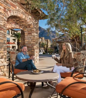Upscale Outdoor Lounge at Villas at San Dorado