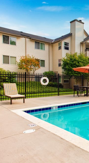 Our Swimming Pool at Bellwether Apartments in Olympia, Washington