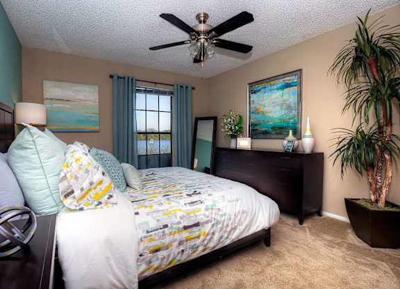 There are one and two bedroom homes in the community with beautiful lake views.