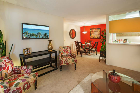 Interior Living at Patterson Place, Santa Barbara, California