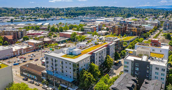 The Wilcox Apartments in Seattle, Washington Aerial View of Property