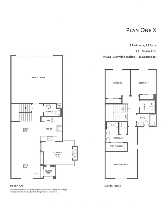 Townhomes at Lost Canyon Plan 1x