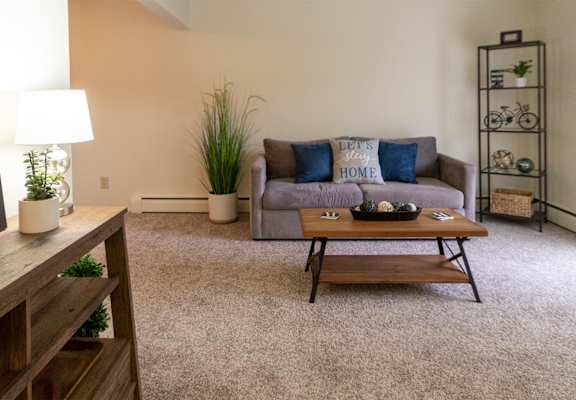 This is a picture of the living room of a 578 sq foot 1 bedroom apartment at Red Bank Reserve in Cincinnati, Ohio.