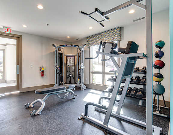 Fitness center at The Metro Apartments, Atlanta, GA