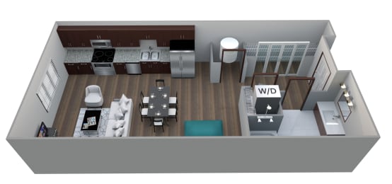 Floor Plan  Peony floor plan at 360 at Jordan West best new apartments West Des Moines IA 50266