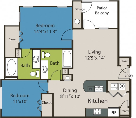 two bedroom apartments in san antonio tx