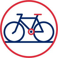 Graphic of a bycicle