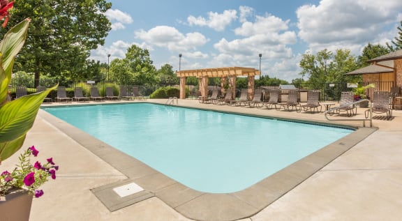 the swimming pool at our apartments at Lodge of Overland Park Apartments, Overland Park , 66212
