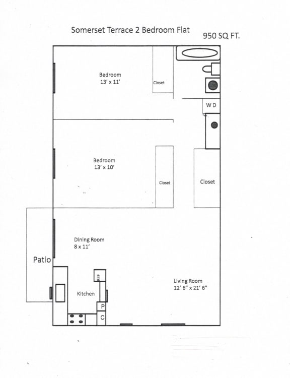 Somerset Terrace - 2BD FLAT