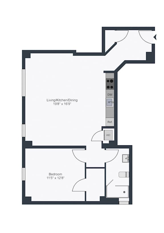 Century B2 one bedroom