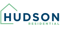 The image is a logo for Hudson Residential.