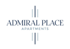 the logo of the admiral place apartments company logo