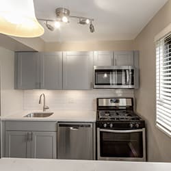 Modern Kitchen at Flats of Forestville in Forestville