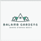A logo for Balamb Gardens with houses and the tagline "Where stories begin".