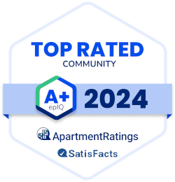 A badge indicating a top-rated community for the year 2024.