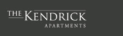 the logo for the apartments on a black background