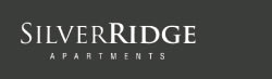 The image is a logo for SilverRidge Apartments.