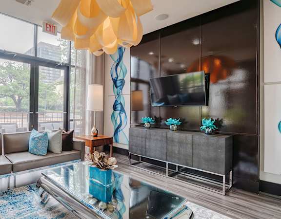 3000 Sage - Resident clubhouse social area