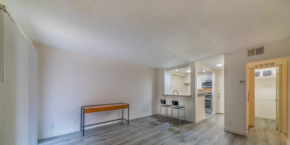Floor Plan  Living room view of kitchen bar