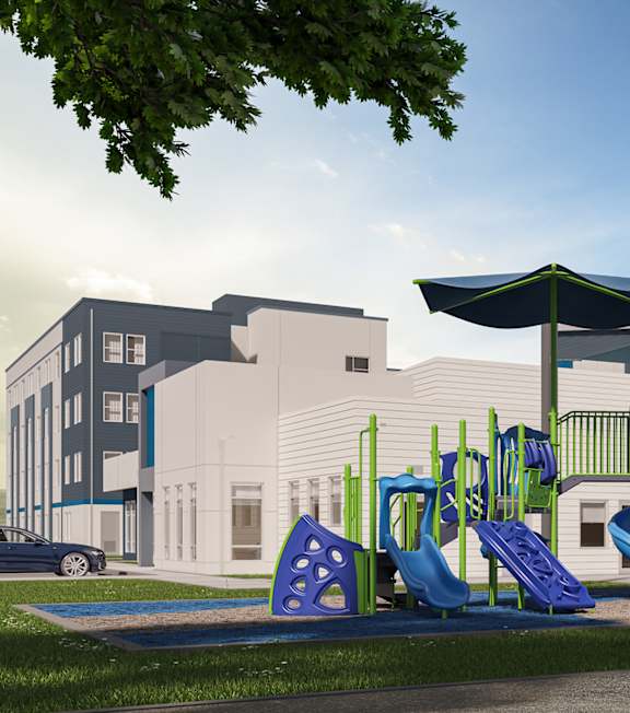 Playground at Lakeland Affordable Apartments in Santa Fe Springs, CA