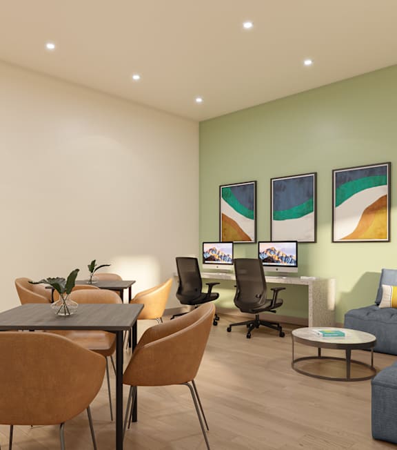 Business Center at Lakeland Affordable Apartments in Santa Fe Springs, CA