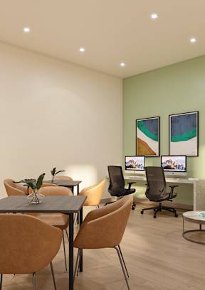 Business Center at Lakeland Senior Apartments in Santa Fe Springs CA