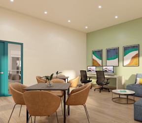 Business Center at Lakeland Senior Apartments in Santa Fe Springs CA