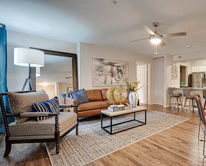 Modern Living Room at Knox Allen Station, Texas, 75002