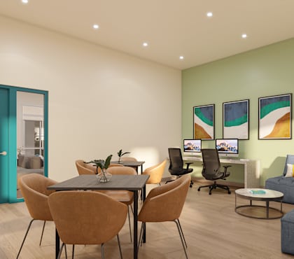 Business Center at Lakeland Affordable Apartments in Santa Fe Springs, CA