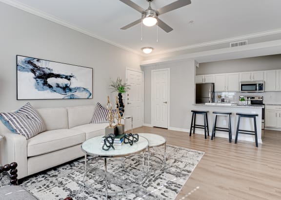 Modern Living Room at Limestone Ranch, Lewisville, TX, 75067