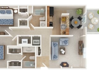 The Potomac Floor Plan at West Woods, Maryland, 21401
