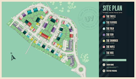 a site plan of a parking lot at UnionView Apartments, Dartford DA2 6GZ