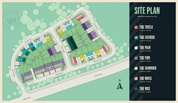 a site plan at UnionView Apartments, Dartford, KENT