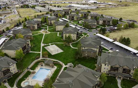 Community Aerial View at Sunset Ridge, West Jordan, 84081