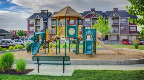 a playground at the bradley braddock road station apartments