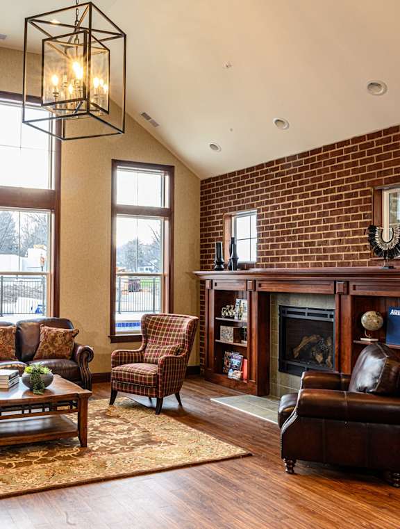 Social Lounge at Poplar Creek Apartments, Brookfield