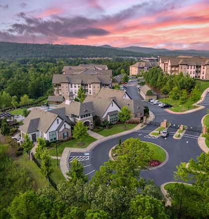 Aerial view at The Ridge at Chenal Valley, Little Rock, Arkansas