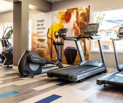 State of the Art Fitness Center at The Summit Apartments in Chino Hills, California
